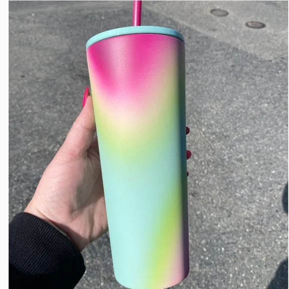 💛NEW🧡 Starbucks Spring 2024 Pastel Tie-dye Stainless Steel Tumbler Easter - Picture 2 of 3